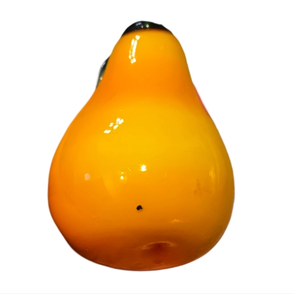 Vintage Hand-Blown Glass Fruit Decor Set 8 Pieces Murano Style Heavy Art Glass - Picture 5 of 8